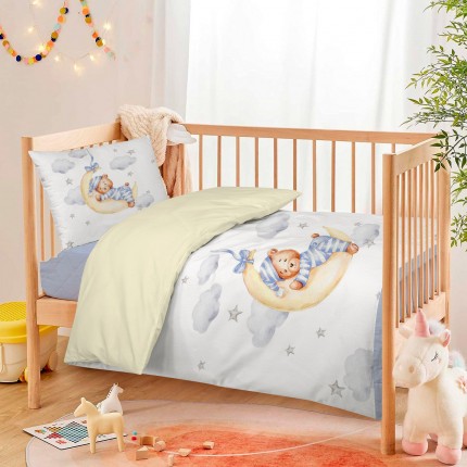 Dječija pamučna posteljina Svilanit Sleppy Bear